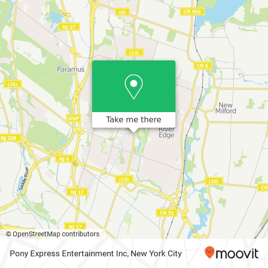 Pony Express Entertainment Inc map