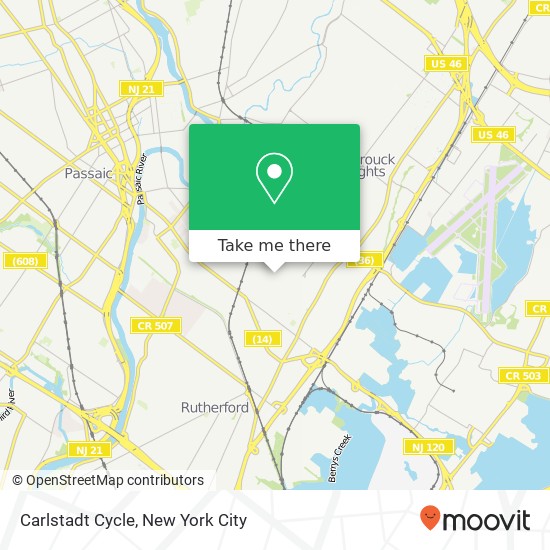 Carlstadt Cycle map