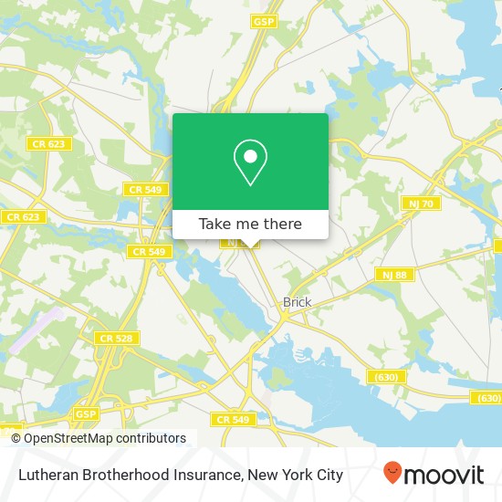 Mapa de Lutheran Brotherhood Insurance