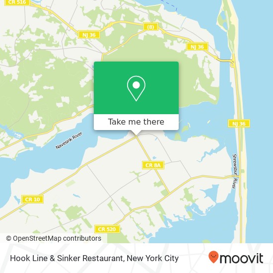 Hook Line & Sinker Restaurant map