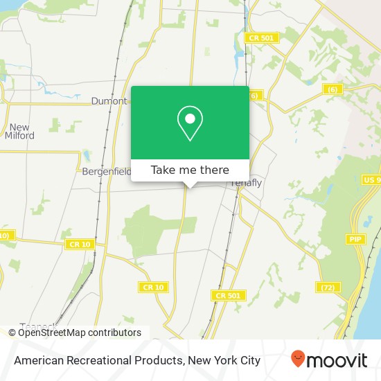 American Recreational Products map