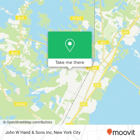Mapa de John W Hand & Sons Inc
