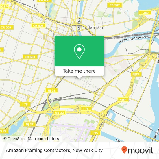 Mapa de Amazon Framing Contractors