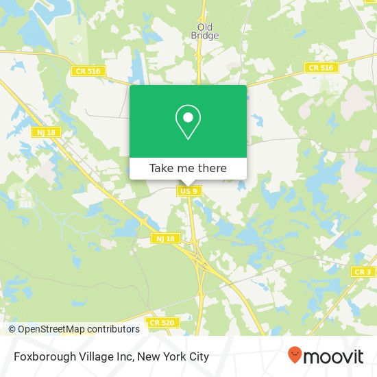 Mapa de Foxborough Village Inc