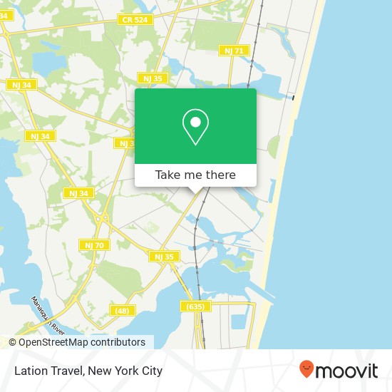 Mapa de Lation Travel