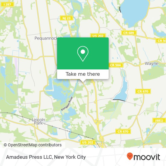 Amadeus Press LLC map