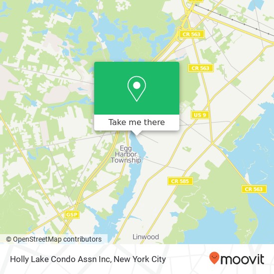 Mapa de Holly Lake Condo Assn Inc
