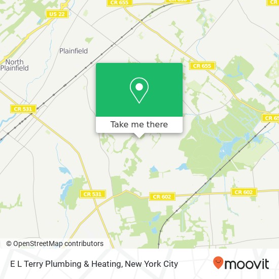 E L Terry Plumbing & Heating map