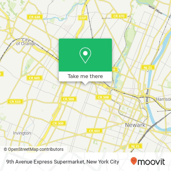 9th Avenue Express Supermarket map