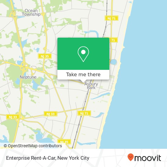 Enterprise Rent-A-Car map