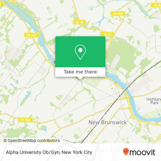 Alpha University Ob/Gyn map