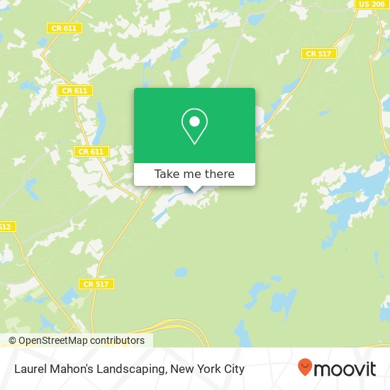 Laurel Mahon's Landscaping map