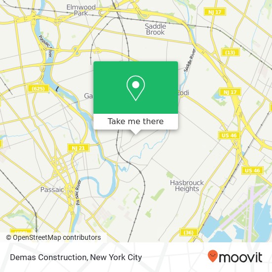 Demas Construction map