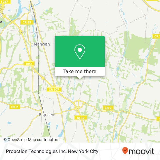 Mapa de Proaction Technologies Inc