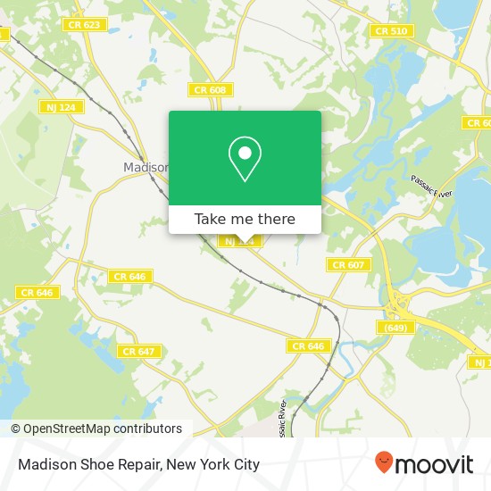 Mapa de Madison Shoe Repair