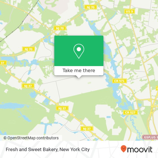 Mapa de Fresh and Sweet Bakery