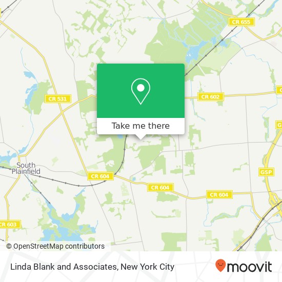 Linda Blank and Associates map