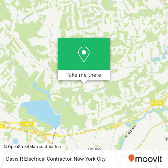 Davis R Electrical Contractor map