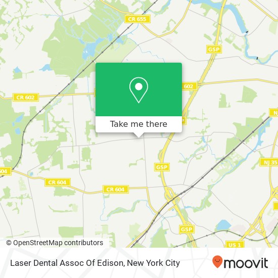 Laser Dental Assoc Of Edison map