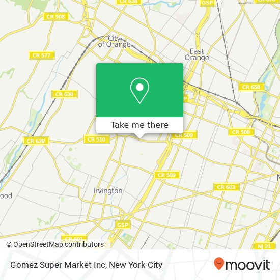 Gomez Super Market Inc map