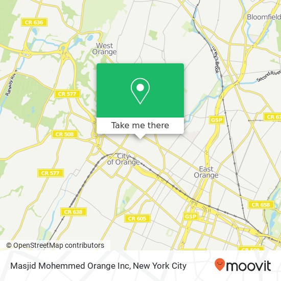 Mapa de Masjid Mohemmed Orange Inc