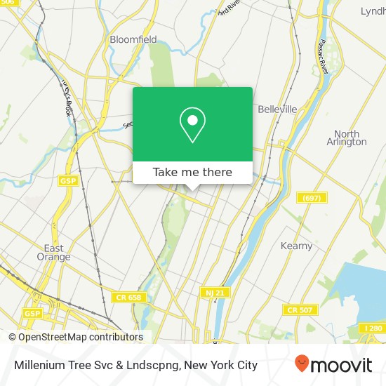 Millenium Tree Svc & Lndscpng map