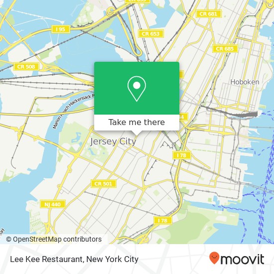 Mapa de Lee Kee Restaurant