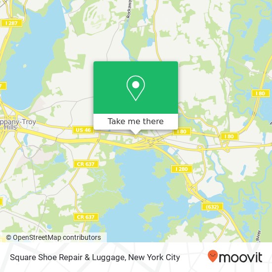 Square Shoe Repair & Luggage map