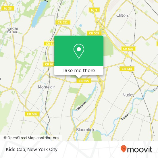 Kids Cab map