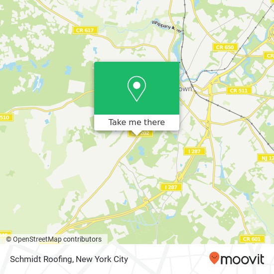 Schmidt Roofing map