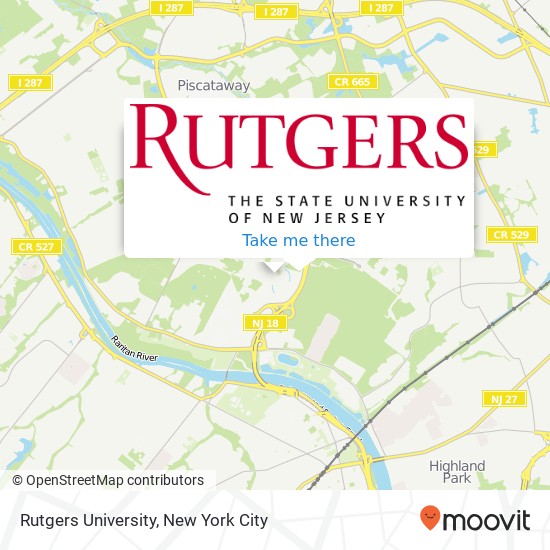 Mapa de Rutgers University