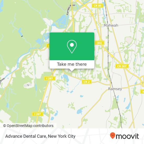 Advance Dental Care map