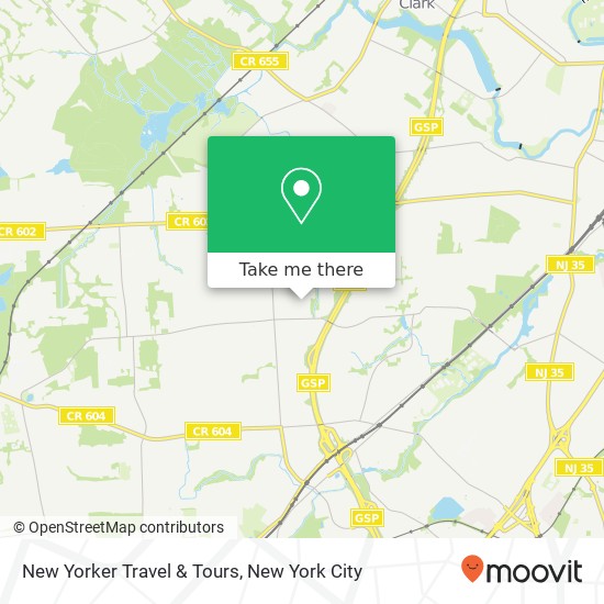 New Yorker Travel & Tours map