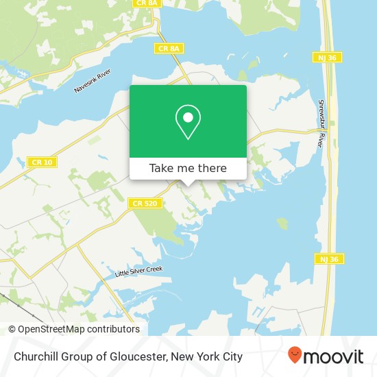 Mapa de Churchill Group of Gloucester