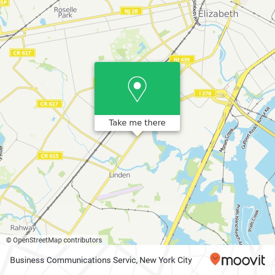 Business Communications Servic map