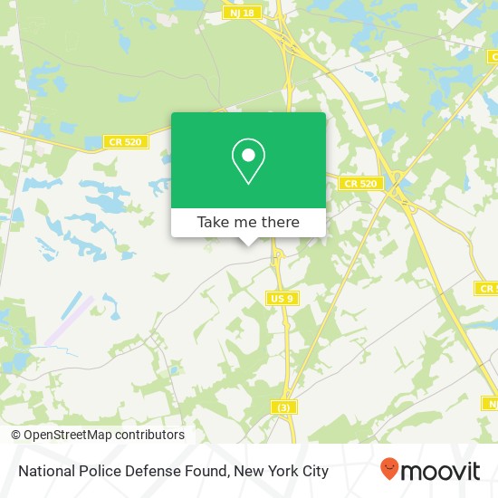 National Police Defense Found map