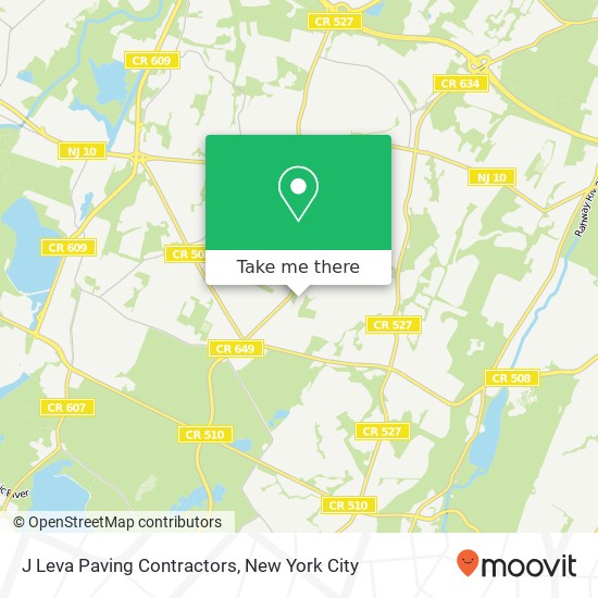 Mapa de J Leva Paving Contractors