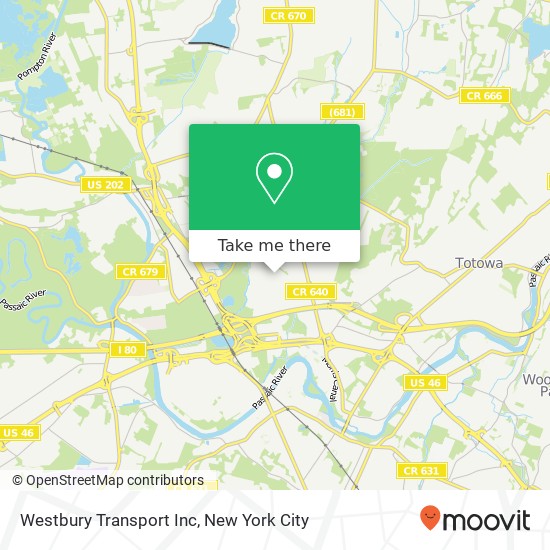 Mapa de Westbury Transport Inc