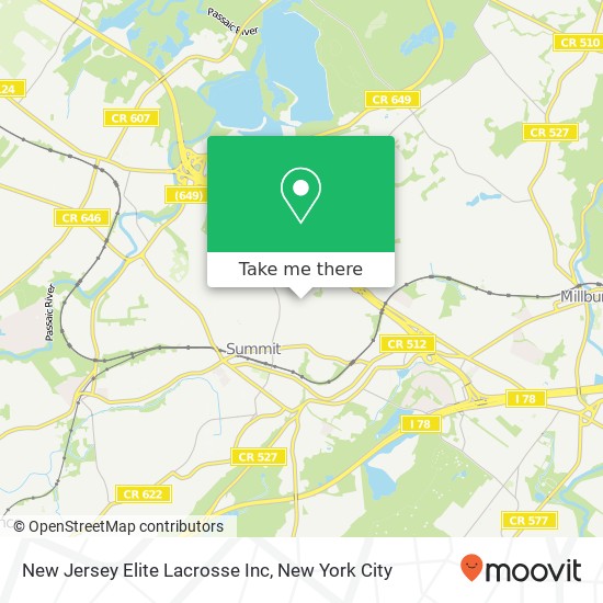 New Jersey Elite Lacrosse Inc map