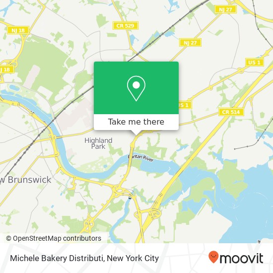 Mapa de Michele Bakery Distributi