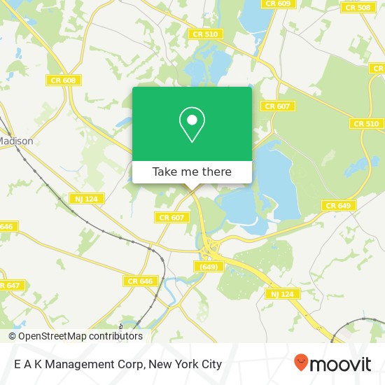 E A K Management Corp map