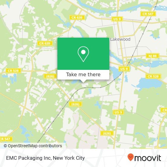 Mapa de EMC Packaging Inc