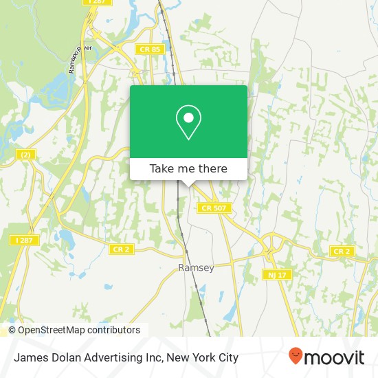 James Dolan Advertising Inc map