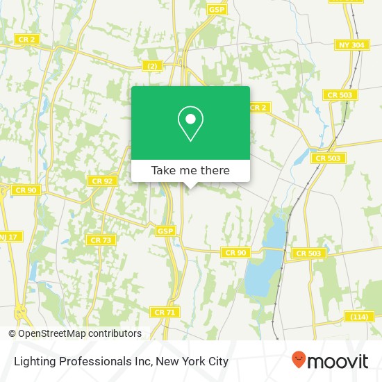 Lighting Professionals Inc map