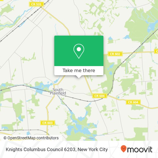 Knights Columbus Council 6203 map