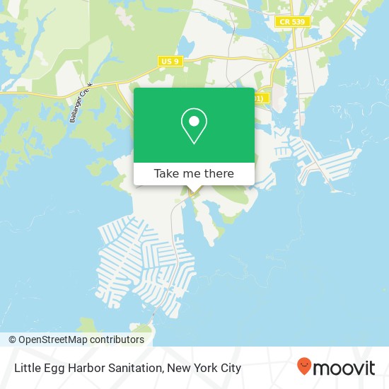 Little Egg Harbor Sanitation map