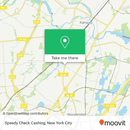 Speedy Check Cashing map