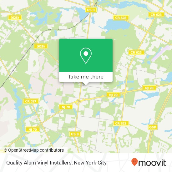 Quality Alum Vinyl Installers map