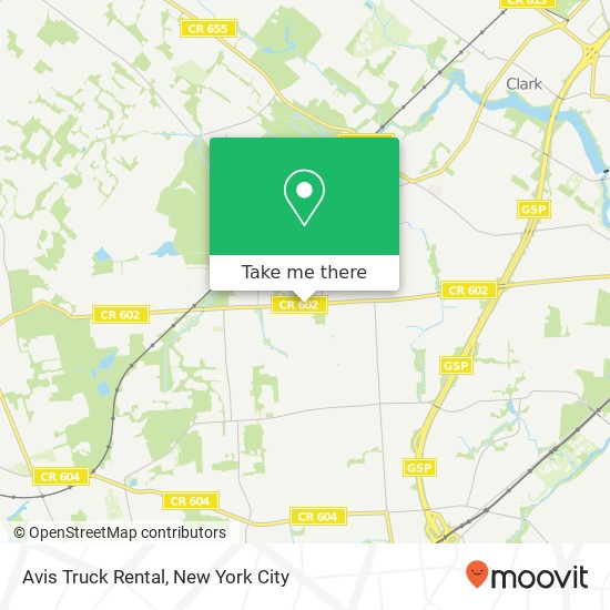 Avis Truck Rental map