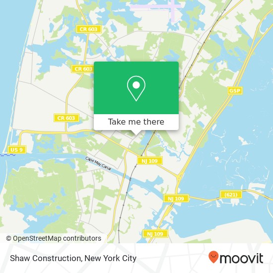 Mapa de Shaw Construction